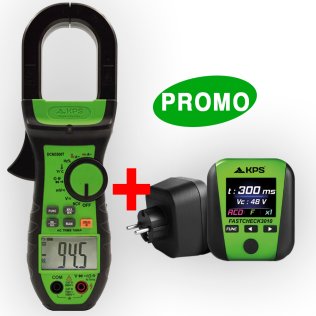 PROMO KPS FASTCHECK3010 + DCM3500T | Tester Multifunzione + Pinza Amperometrica 1000A AC TRMS | KPS-SAFETYCHECK-FAST