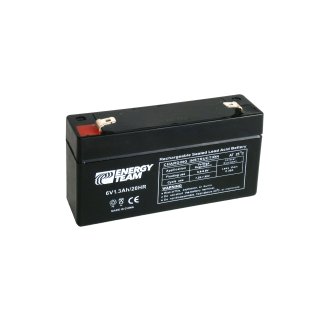 Batteria ermetica al piombo 6V 1,3Ah EnergyTeam