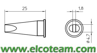 LHTD Punta Weller per Stili 150W