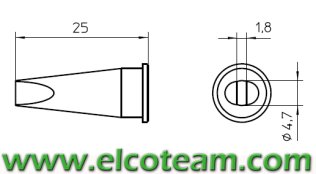 LHTD Punta Weller per Stili 150W