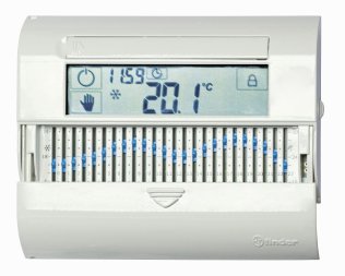 Cronotermostato Slide Touchscreen Finder Bianco