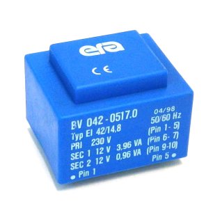 Encapsulated Transformer 230V 2x12V 4VA ERA Pulse BV042-0517.0