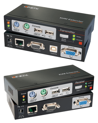 Lindy 39378 Extender KVM Cat.5 Combo 300, PS/2, USB e VGA