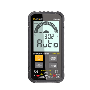 PCWork PCW02B TRMS 6000 points digital multimeter CATIII 600V, NCV, capacitance and frequency