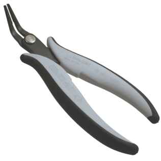 Piergiacomi PNB 2007 D | Pinza Becchi Lunghi Zigrinati Piegati a 45° | Versione Dissipativa ESD