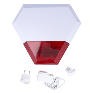iSNATCH | 115dB WiFi Outdoor Strobe Warning Siren | For Hey Alarm Pro System | Hey Smart