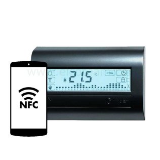 Finder 1C.81 Cronotermostato touchscreen antracite con programmazione da smartphone NFC