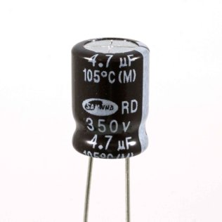 Condensatore Elettrolitico 4,7uF 350 Volt 105°C Samwha 10x14 mm