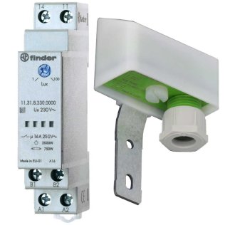 Finder 11.31.8.230.0000 Interruttore Crepuscolare 230VAC 16A
