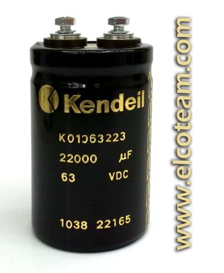 Condensatore elettrolitico Kendeil K01 22.000µF 63VDC 51x79mm
