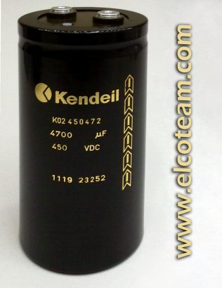 Condensatore elettrolitico Kendeil 4.700µF 450VDC    