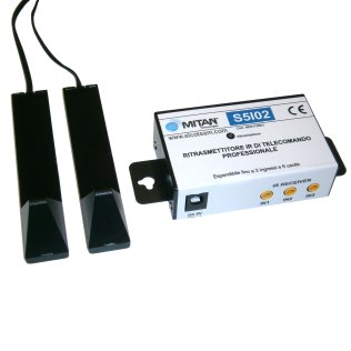 Mitan S5I02 Ripetitore di telecomando professionale via filo espandibile con alimentazione USB