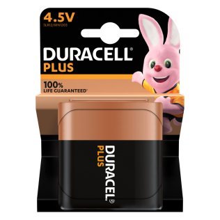 Batteria Alcalina Duracell Plus 4,5V Piatta - Confezione 1 pila