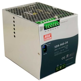 Mean Well SDR-960-24 Alimentatore da guida DIN 960W 24VDC 40A Din Rail 180-264VAC