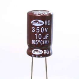 Condensatore Elettrolitico 10uF 350 Volt 105°C Samwha 10x16