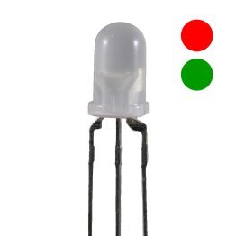 Kingbright L-59EGW LED two-tone Green / Red 5mm