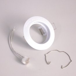 White round lamp ring nut for MR16 lamps