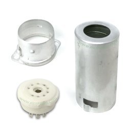 Noval Socket with Aluminum Shield for ECC82, ECC83 and Compatible Valves