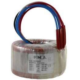 Toroidal Transformer 100VA Double Secondary 9V - 24V - Input 230 / 240VAC PMA 16436201