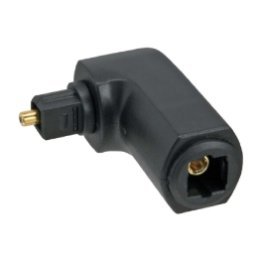 Adattatore Toslink ad angolo 90° Spina-Presa Maschio Femmina