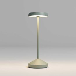 REDO Sophie Lampada da Tavolo Verde Ricaricabile Dimmerabile LED 2,2W IP65 con base di ricarica