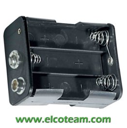 Battery holder for 6 AA 3-AA