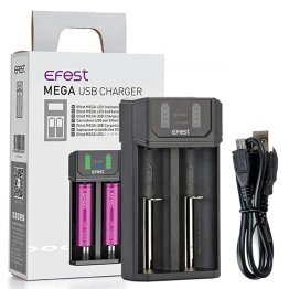 Dual Charger for 18650, AA, AAA, SC NiMH and Lithium MEGA USB CHARGER