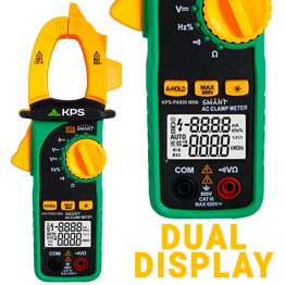 KPS-PA900MINI Pinza amperometrica 600A | Dual display 6000dgt