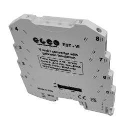 ELCO | Convertitore Isolato Slim Serie EST (EST-VI) | Da 0–5/10 V a 0–4/20 mA | DIN