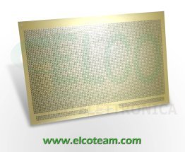 Piastra vetronite millefori p.2,54mm e doppia connessione 96 poli