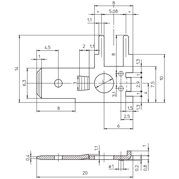 Dimensione Faston CT103