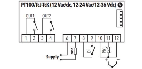 ICPlus 915 TCJ TCK PT100 12/24 Volt