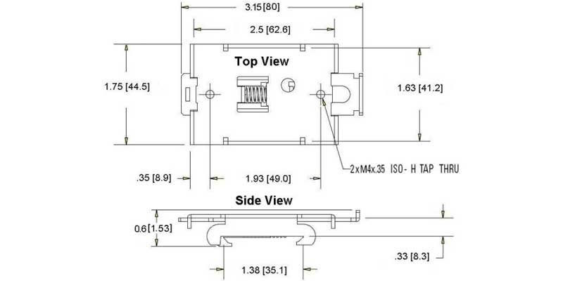 Sensata Crydom HS501DR dimensioni