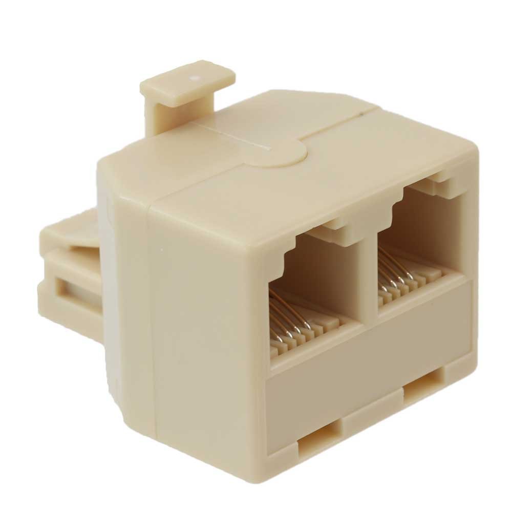 Sdoppiatore telefonico RJ11 6p4c da 1 spina a 2 prese