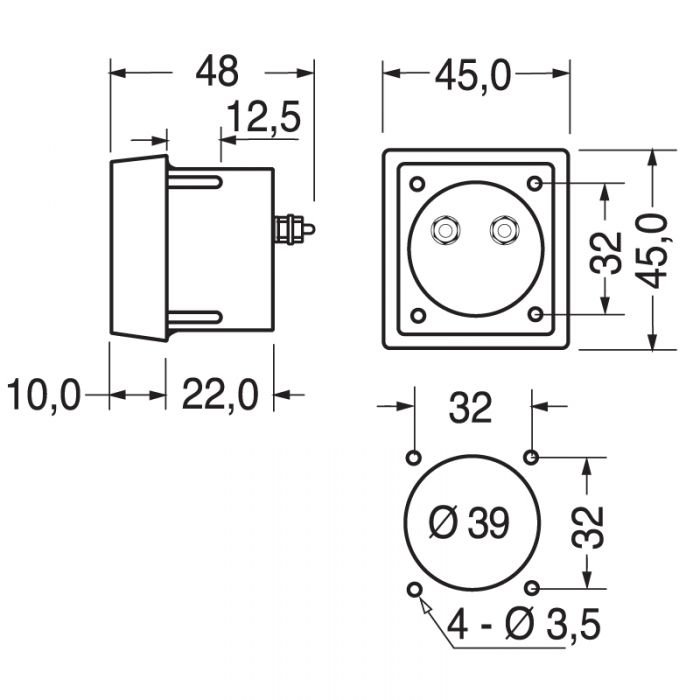 DC Panel Ammeter