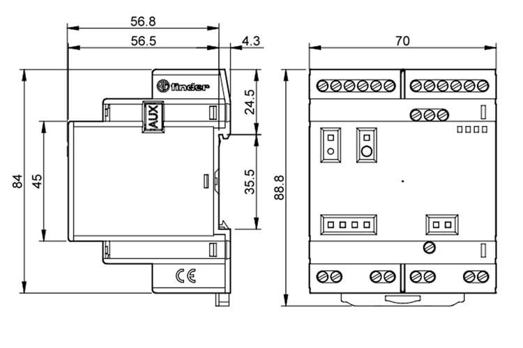 Finder OPTA PLUS ADVANCE Dimensioni