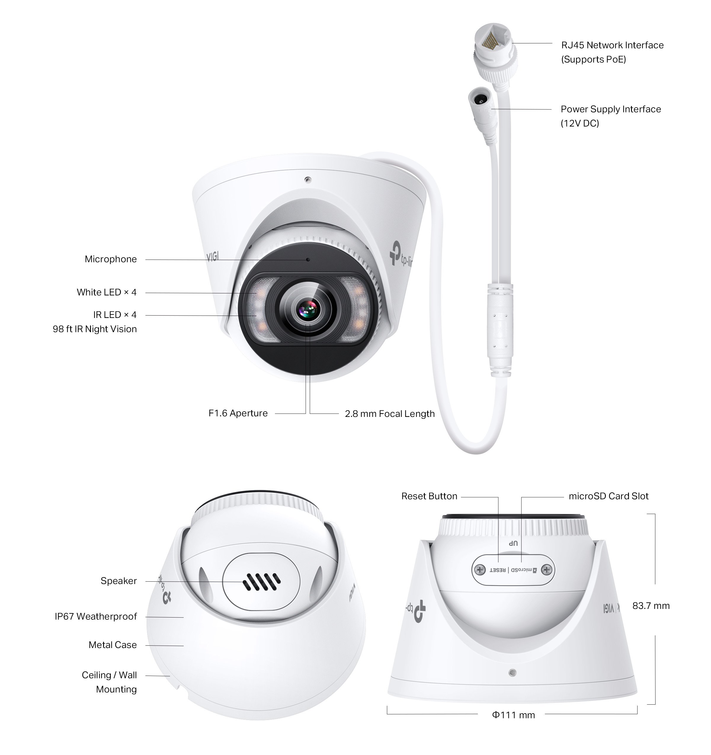 Specifiche VIGI InSight S455 2,8 mm