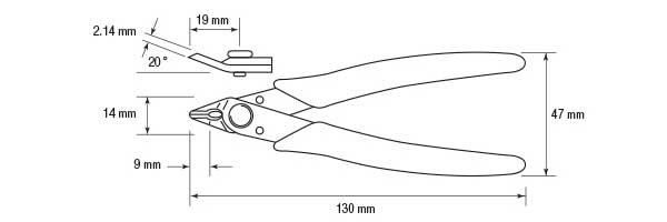 Dimensioni JBC SHR270 Tronchesino a taglio raso per Elettronica ESD
