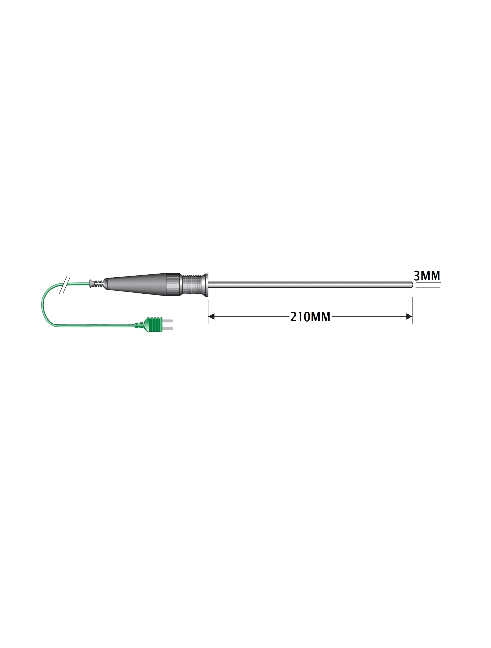 TM Electronics KM09 sonda di temperatura con termocoppia K