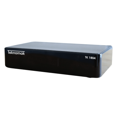 Teknomak TK1804 DVB-T2 4K decoder with Android TV and Wi-Fi