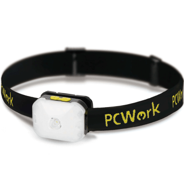 PCWork PCW12B | Torcia Led Frontale Ricaricabile 200lm