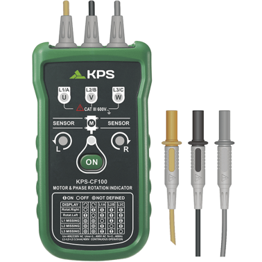 KPS CF100 Tester Indicatore Misuratore Sequenza Fasi e Rotazione Motore