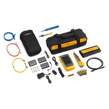 Fluke Networks LIQ-KIT-FMC Tester Avanzato per Cavi e Reti LinkIQ con Kit Media Converter (1G/10G) e Rilevatore Attivo di Fibra FiberLert