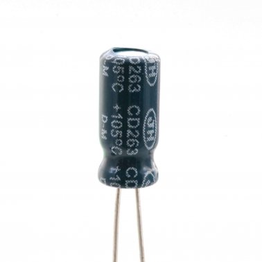 Condensatore Elettrolitico 1uF 100 Volt 105°C Jianghai 5x11