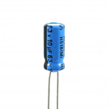 Condensatore Elettrolitico 10uF 63 Volt 85°C Lelon 5x11 Nastrato