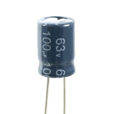 Condensatore Elettrolitico 100uF 63 Volt 105°C Jianghai 8x11,5 Nastrato