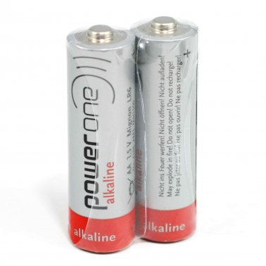PowerOne 4106 Batteria Stilo AA Alcalina in Confezione da 2 pezzi