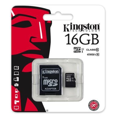 Kingston SDC10G2/16GB microSD 16GB con adattatore