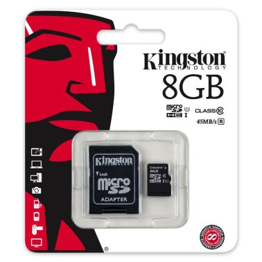 Kingston SDC10G2/8GB microSD 8GB con adattatore