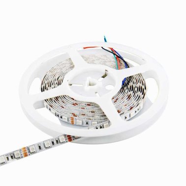 Strip Led Multicolore RGB 12V, 14,4W/m, modulo 5 cm